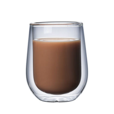 Cor transparente personalizada alta do projeto do copo de café do vidro de Pyrex do Borosilicate fornecedor