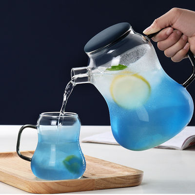 Garrafa de vidro feito a mão com copo, grande garrafa da água para a casa/restaurante fornecedor