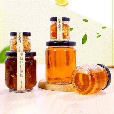 Frasco de vidro transparente seguro do mel resistente à corrosão para favores do casamento fornecedor