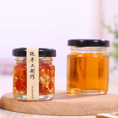 Frasco de vidro transparente seguro do mel resistente à corrosão para favores do casamento fornecedor