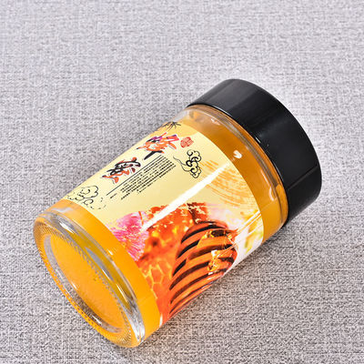 Frasco pequeno do mel do cristal com o GV amigável de Eco da tampa plástica aprovado fornecedor