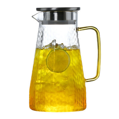 jarro de vidro do refrigerador 1400ml/1700ml, jarro de vidro moderado de pouco peso fornecedor