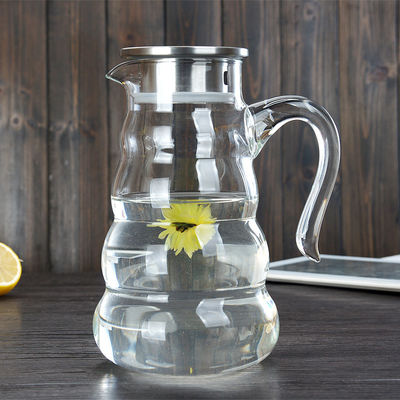 Garrafa de vidro resistente ao calor da bebida do suco do jarro da água com cor do espaço livre da tampa fornecedor