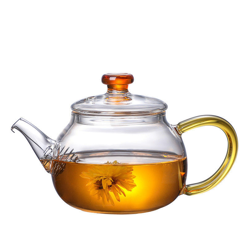 Borosilicate alto bule de vidro moderado, grupo de chá transparente de florescência fornecedor