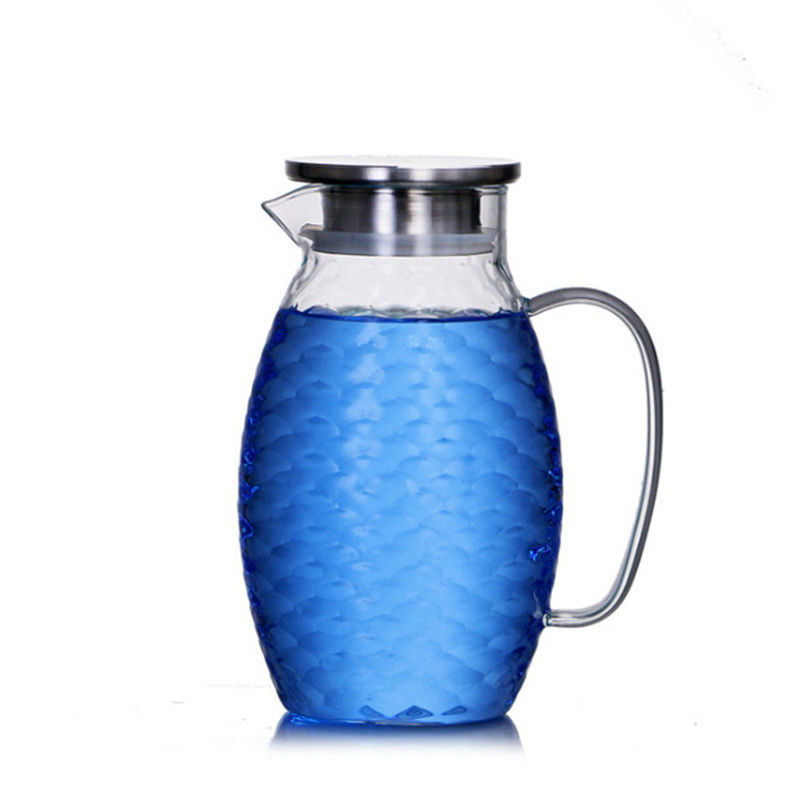 O jarro alto do vidro de Borosilicate, goteja a garrafa de vidro livre da água da grande capacidade fornecedor