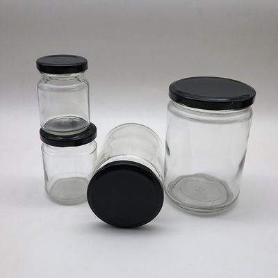 Fixe frascos de colocação em latas do mini vidro do selo, recipiente 500ml/720ml de vidro redondo fornecedor