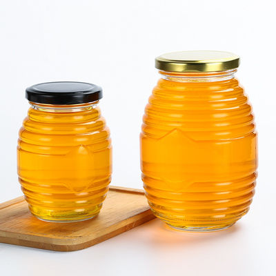 A forma da abelha poucos frascos do vidro, gosta rosqueado em volta do frasco de vidro com tampa fornecedor