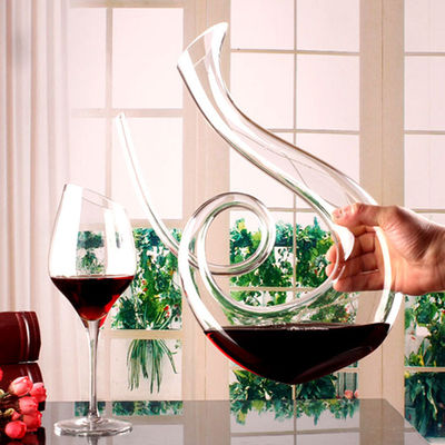 Mão moderna filtro de vidro fundido, filtro de vidro claro do vinho da parte inferior lisa fornecedor