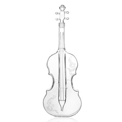 Violino criativo filtro dado forma do uísque do vintage, garrafa de vidro do vinho da única parede fornecedor