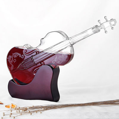 Violino criativo filtro dado forma do uísque do vintage, garrafa de vidro do vinho da única parede fornecedor