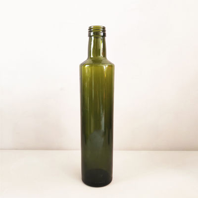 Obscuridade ambarina - a garrafa de azeite do vidro verde redonda/quadrado deu forma a fácil de usar fornecedor