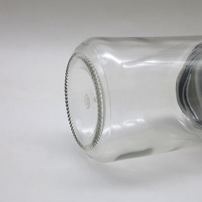 Bens de vidro da forma redonda do frasco do doce do armazenamento vazio do alimento com a tampa do metal do parafuso fornecedor
