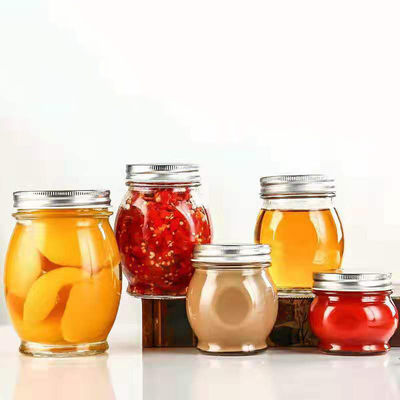 O frasco de vidro do mel do espaço livre do recipiente de alimento com tampa BPA do metal livra reusável fornecedor