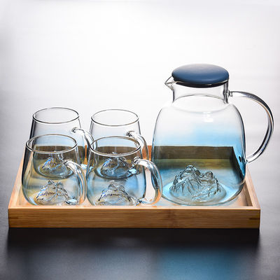 Jarro de vidro fundido mão da água da bebida 1800ml do suco fornecedor