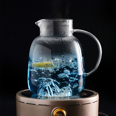 Jarro de vidro fundido mão da água da bebida 1800ml do suco fornecedor