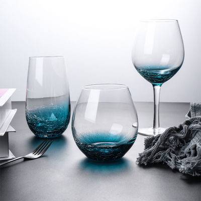 620ml Crystal Wine Glasses sem chumbo claro feito a mão fornecedor