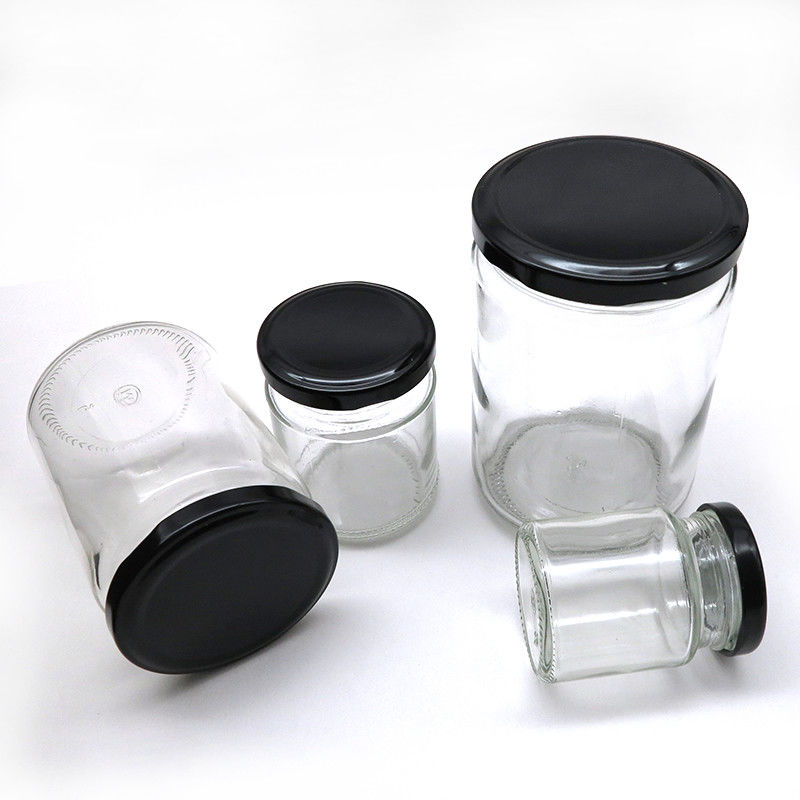 Fixe frascos de colocação em latas do mini vidro do selo, recipiente 500ml/720ml de vidro redondo fornecedor