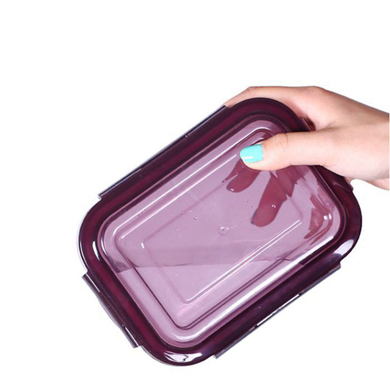 Recipiente de alimento 410ml de vidro Leakproof livre claro de BPA fornecedor
